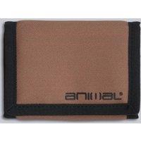 Animal Men's Compact Lightweight Durable with Coin Pocket Trifold Travel Wallet in Tan