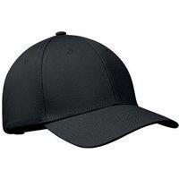 MidOcean Men's Bahamas Cotton 6 Panel Baseball Cap in Black