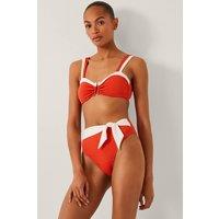 Monsoon Women's Sabrina Two Tone Bikini Top Orange | Size: 22