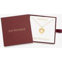 Jon Richard Women's 14Ct Real Gold Plated Heart Birthstone Pendant - June - Gift Boxed