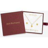 Jon Richard Women's 14Ct Real Gold Plated Birthstone Bezel Set - November - Gift Boxed