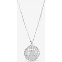 Simply Silver Women's Sterling Silver 925 Zodiac Pendant - Libra