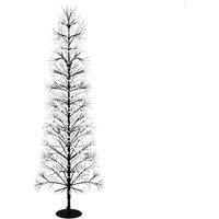 Pegdev Christmas Pre Lit Tree 2000 Warm White Micro LEDs Timer Black Frame Indoor Outdoor 1.5m
