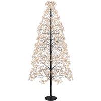 Pegdev Christmas Pre Lit Tree 4008 Copper Gold Micro LEDs Black Frame Timer Indoor Outdoor 2.1m