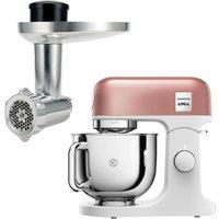 KENWOOD 5L kMix Stand Mixer Apricot Pink & Food Mincer
