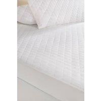 BHS Feels Like Down Mattress & Pillow Protector Set in White | Size: Super King