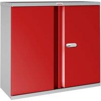 Phoenix Safe Company Steel Storage Cupboard Grey & Red with Electronic Lock, SCL0891GRE | Size: 800mm