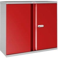 Phoenix Safe Company Stationery Cupboard in Red with Electronic Lock, SC1010GRE | Size: 100 cm