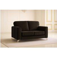 Somnior Regency 2 Seater Plush Velvet Sofa - Manufactured in the UK in Dark Brown