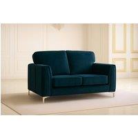 Somnior Regency 2 Seater Plush Velvet Sofa - Manufactured in the UK in Navy