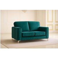 Somnior Regency 2 Seater Plush Velvet Sofa - Manufactured in the UK in Teal