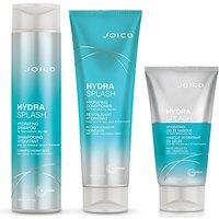JOICO HydraSplash Hydrating Shampoo 300ml, HydraSplash Hydrating Conditioner 250ml & HydraSplash Hydrating Gelee Masque 150ml Pack in Clear