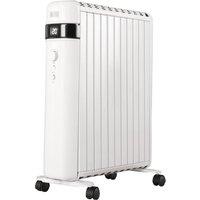 Black & Decker 2.5KW Digital Oil Free Rad in White