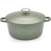 Morphy Richards 24cm Casserole Cast Aluminium Dish in Green | Size: Large