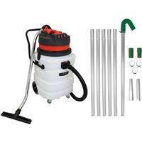 Monstershop Gutter Vacuum Poles & 90L Wet & Dry Vacuum in White
