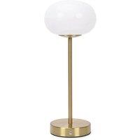 EONLION Gold Rechargeable Table Lamp LED Cordless Dimmable Touch Portable in White