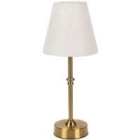 EONLION Traditional Touch Table Lamp Antique Brass Rechargeable LED Light