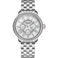 STHRLING Original Women's Sonata 38mm Quartz Watch - MOP Dial, Crystal Bezel, Steel Bracelet in Silver