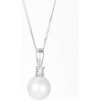 The Fine Collective Women's Cultured Freshwater Pearl & Diamond Necklace in Gold | Size: 18 inches