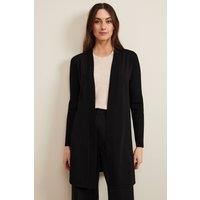 Phase Eight Women's Lauren Long Sleeve Cardigan in Black | Size: Small
