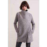 Phase Eight Women's Byanca Zip Knit Coat in Mid Grey | Size: 8