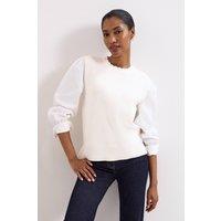 Phase Eight Women's Fleur Shirt Tank Top in White | Size: Small