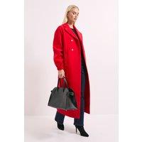 Wallis Women's Principles by Double Breasted Pocket Coat in Cherry | Size: 12