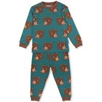 Toby Tiger Bear Print Pyjamas in Green | Size: 12-18 m