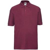 Russell Pique Polo Shirt in Burgundy | Size: 3-4 Years