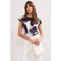 Phase Eight Women's Honor Blurred Twist Front Top in Midnight | Size: 8