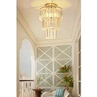 Crystal Mount Ceiling Light in Silver