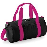 Bagbase Men's Mini Barrel Bag Pack of 2 in Black
