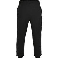 Build Your Brand Men's Basic Jogging Bottoms in Black | Size: 6XL