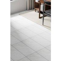 Living and Home 28Pcs Light Grey Marble-effect Self-adhesive PVC Flooring, 60x30cm | Size: 60x30 cm