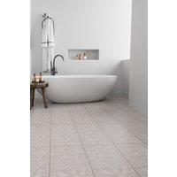 Living and Home 28Pcs Stone-effect Self-adhesive PVC Flooring, 60x30cm in Grey | Size: 60x30 cm