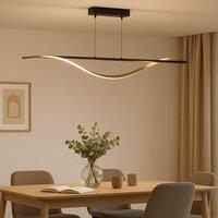 Eglo Conaprato Black & Brushed Brass Modern Ceiling Light