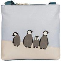 Mala leather Women's Ollie Penguin Leather Crossbody Bag in Blue