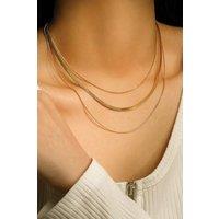 Elk & Bloom Women's Dainty 14K Gold Chain Choker Necklace