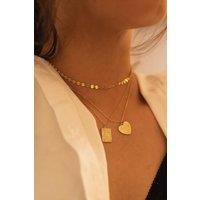 Elk & Bloom Women's Chunky 14K Gold Playing Card Necklace