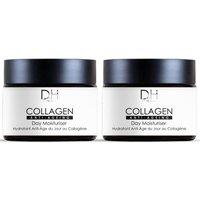Dr H Women's Collagen Anti-Ageing Day Moisturiser 60ml x 2 Duo Set in White