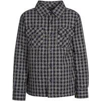 Trespass Average Long Sleeved Gingham Shirt in Navy | Size: 11-12 Years