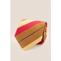 Oswin Hyde Men's Red & Gold Stripes Tie