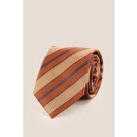 Oswin Hyde Men's Vintage Bronze Stripes Tie