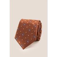 Oswin Hyde Men's Paisley Geometric Bronze Tie