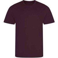 AWDis Cool Men's Plain Light Brown T-Shirt in Burgundy | Size: Medium