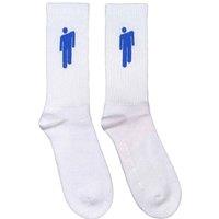 Billie Eilish Men's Blohsh Logo Terrycloth Ankle Socks in White | Size: 7-11