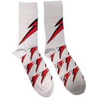 David Bowie Men's Flash Ankle Socks in White | Size: 4-7