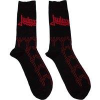 Judas Priest Men's Trident Ankle Socks in Black | Size: 4-7