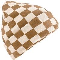 Beechfield Men's Checkerboard Beanie in Beige