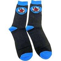 The Who Men's Target Logo Ankle Socks in Black | Size: 4-7